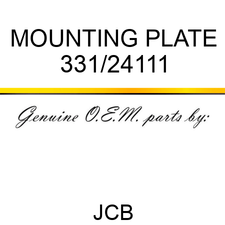 MOUNTING PLATE 331/24111