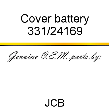 Cover, battery 331/24169