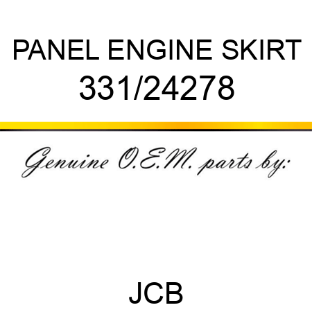 PANEL ENGINE SKIRT 331/24278