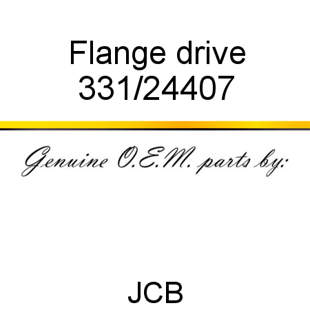 Flange, drive 331/24407