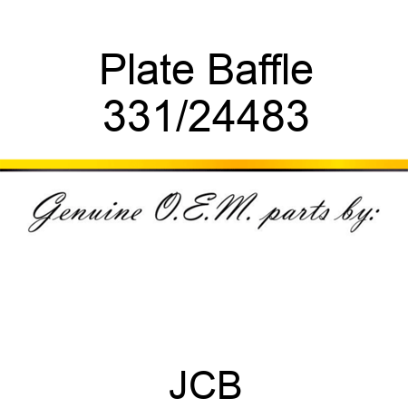 Plate Baffle 331/24483