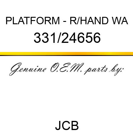 PLATFORM - R/HAND WA 331/24656