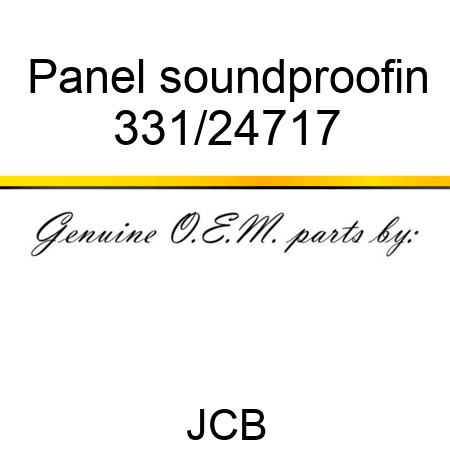 Panel soundproofin 331/24717