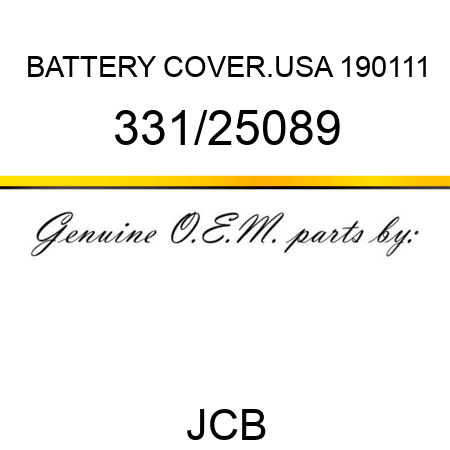 BATTERY COVER.USA 190111 331/25089