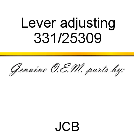 Lever, adjusting 331/25309