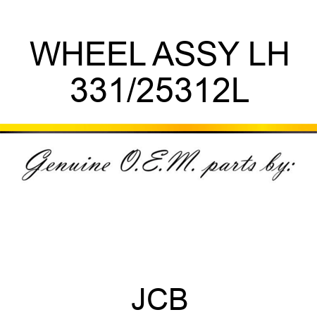 WHEEL ASSY LH 331/25312L