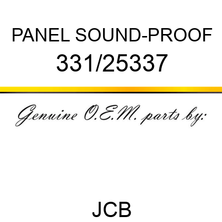 PANEL SOUND-PROOF 331/25337