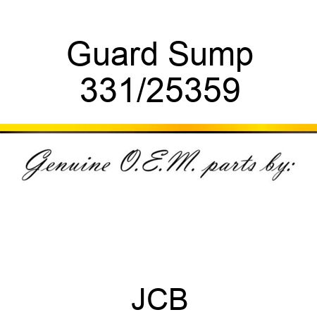 Guard Sump 331/25359