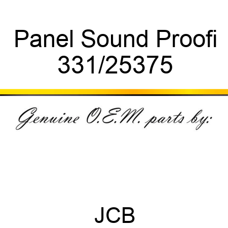 Panel Sound Proofi 331/25375