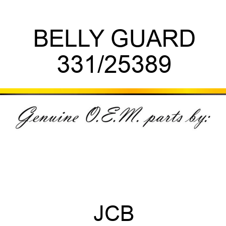 BELLY GUARD 331/25389
