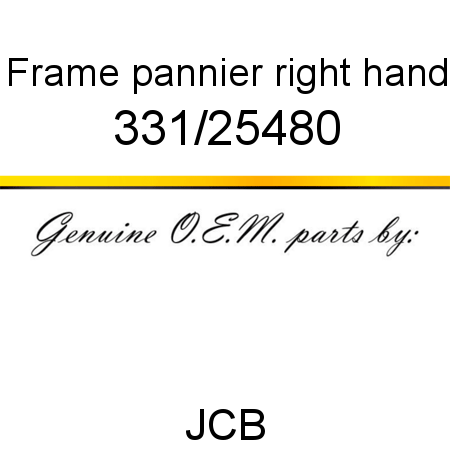 Frame, pannier, right hand 331/25480