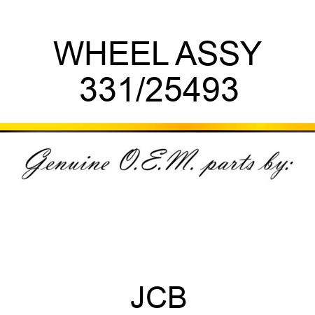 WHEEL ASSY 331/25493