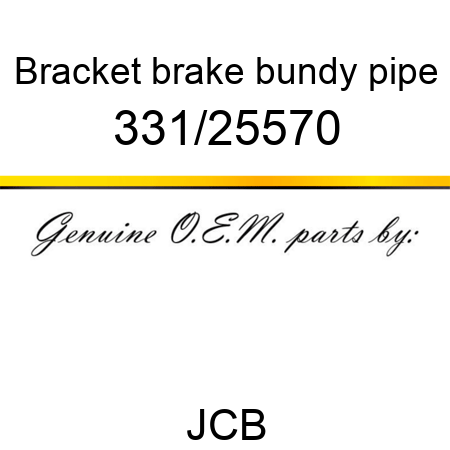 Bracket, brake bundy pipe 331/25570