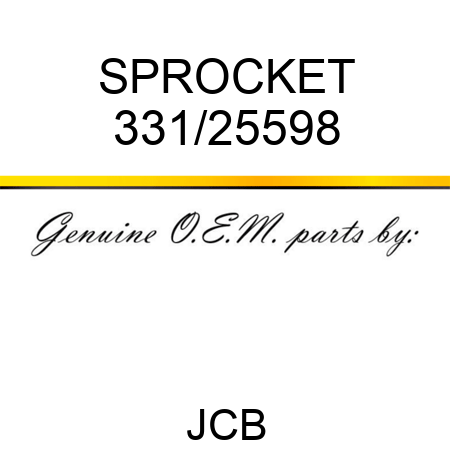 SPROCKET 331/25598