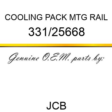 COOLING PACK MTG RAIL 331/25668