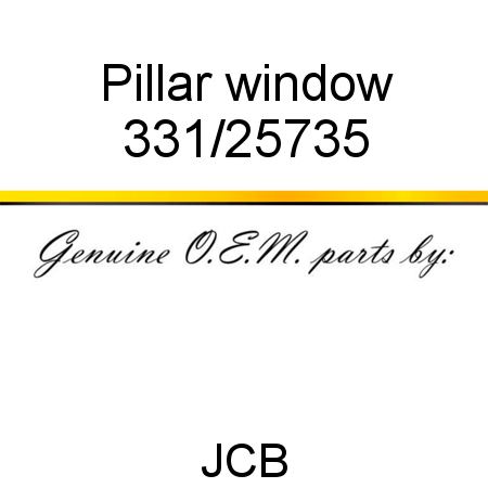 Pillar, window 331/25735