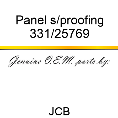 Panel s/proofing 331/25769