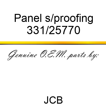 Panel s/proofing 331/25770
