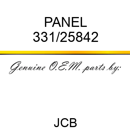 PANEL 331/25842