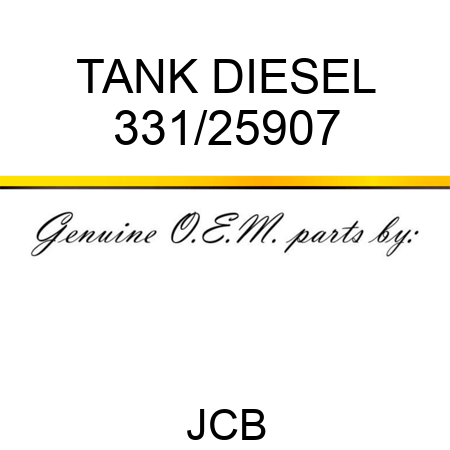 TANK DIESEL 331/25907