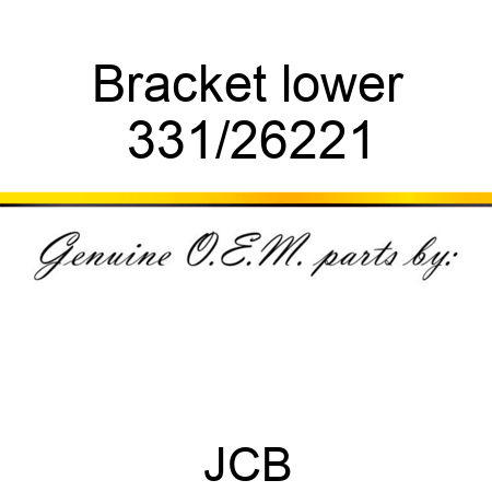 Bracket lower 331/26221
