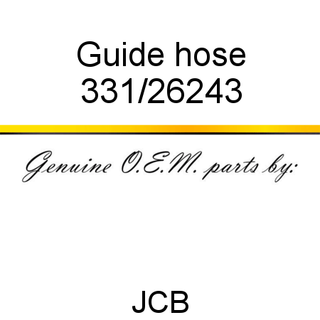 Guide, hose 331/26243