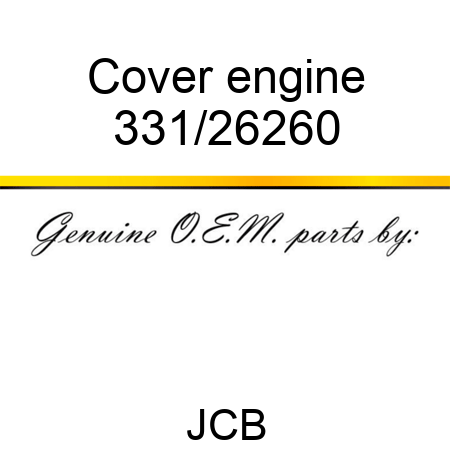 Cover engine 331/26260