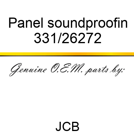 Panel soundproofin 331/26272