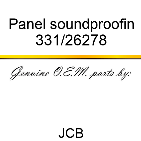 Panel soundproofin 331/26278