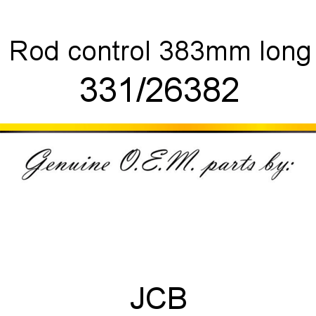 Rod, control, 383mm long 331/26382