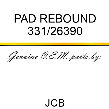 PAD REBOUND 331/26390