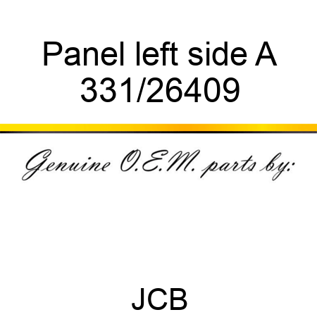 Panel left side, A 331/26409