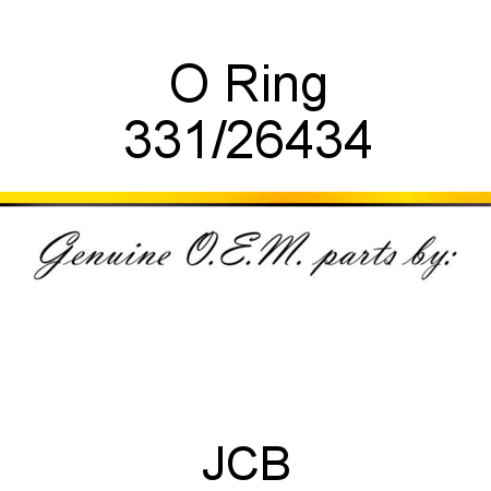 O Ring 331/26434