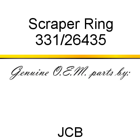 Scraper Ring 331/26435