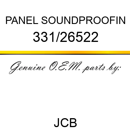PANEL SOUNDPROOFIN 331/26522