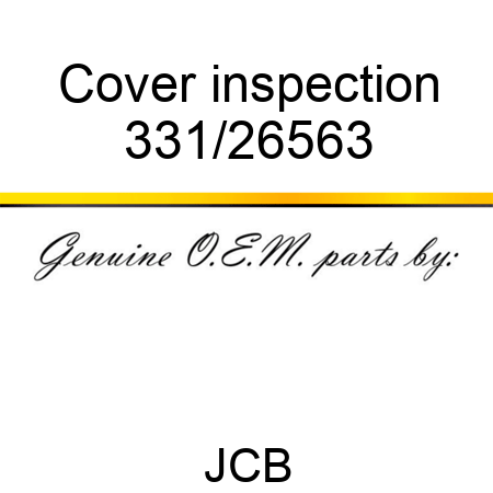 Cover inspection 331/26563