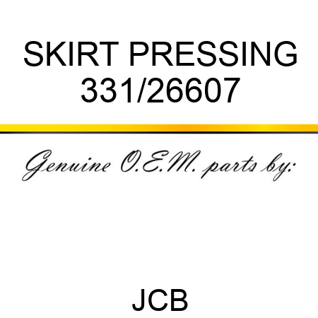 SKIRT PRESSING 331/26607