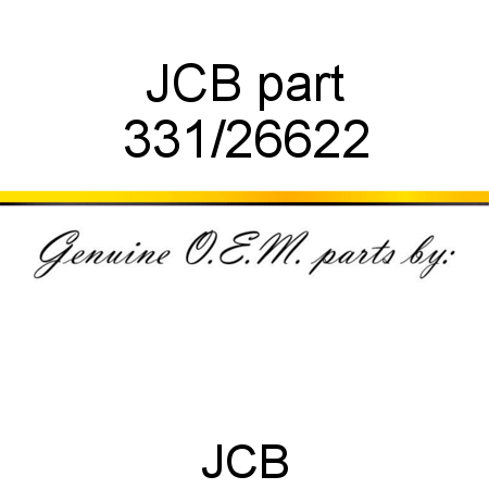 JCB part 331/26622