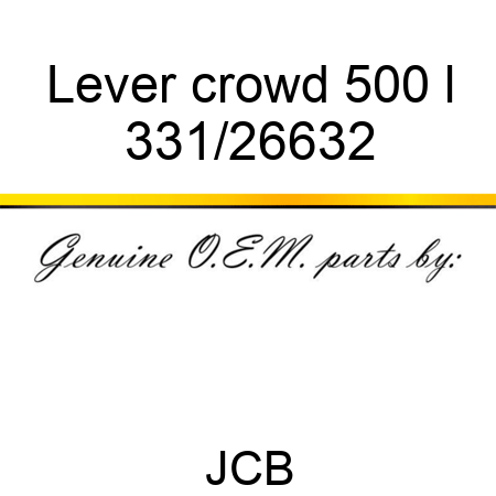 Lever crowd, 500 l 331/26632