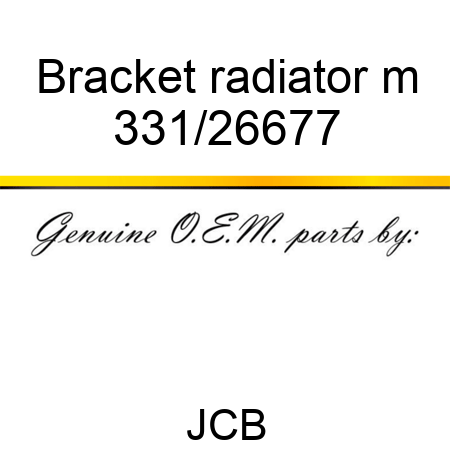 Bracket radiator m 331/26677