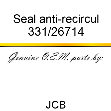 Seal anti-recircul 331/26714