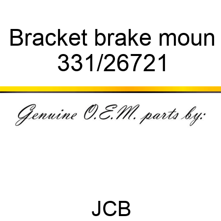 Bracket brake moun 331/26721