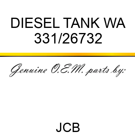DIESEL TANK WA 331/26732