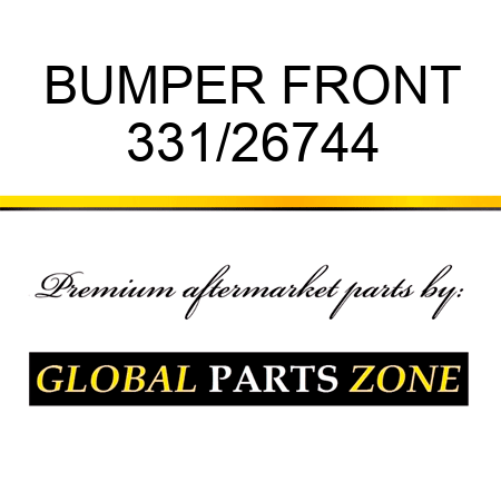 BUMPER FRONT 331/26744