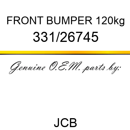 FRONT BUMPER 120kg 331/26745