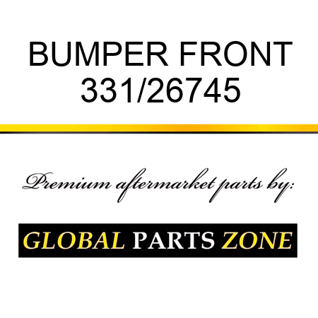 BUMPER FRONT 331/26745