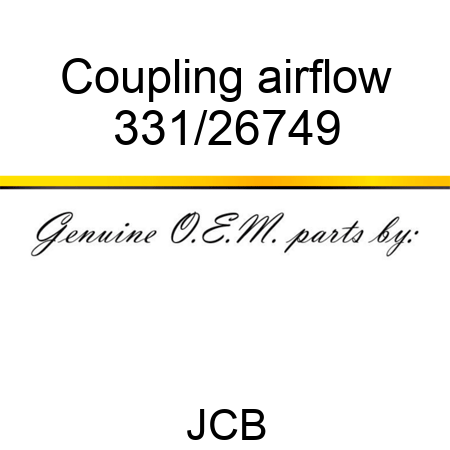 Coupling airflow 331/26749