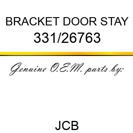BRACKET DOOR STAY 331/26763
