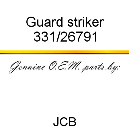 Guard, striker 331/26791