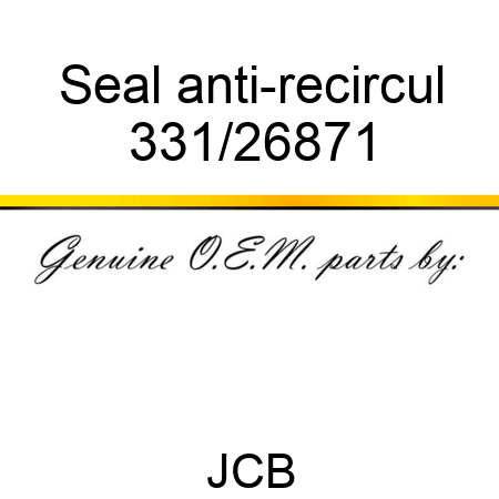 Seal anti-recircul 331/26871